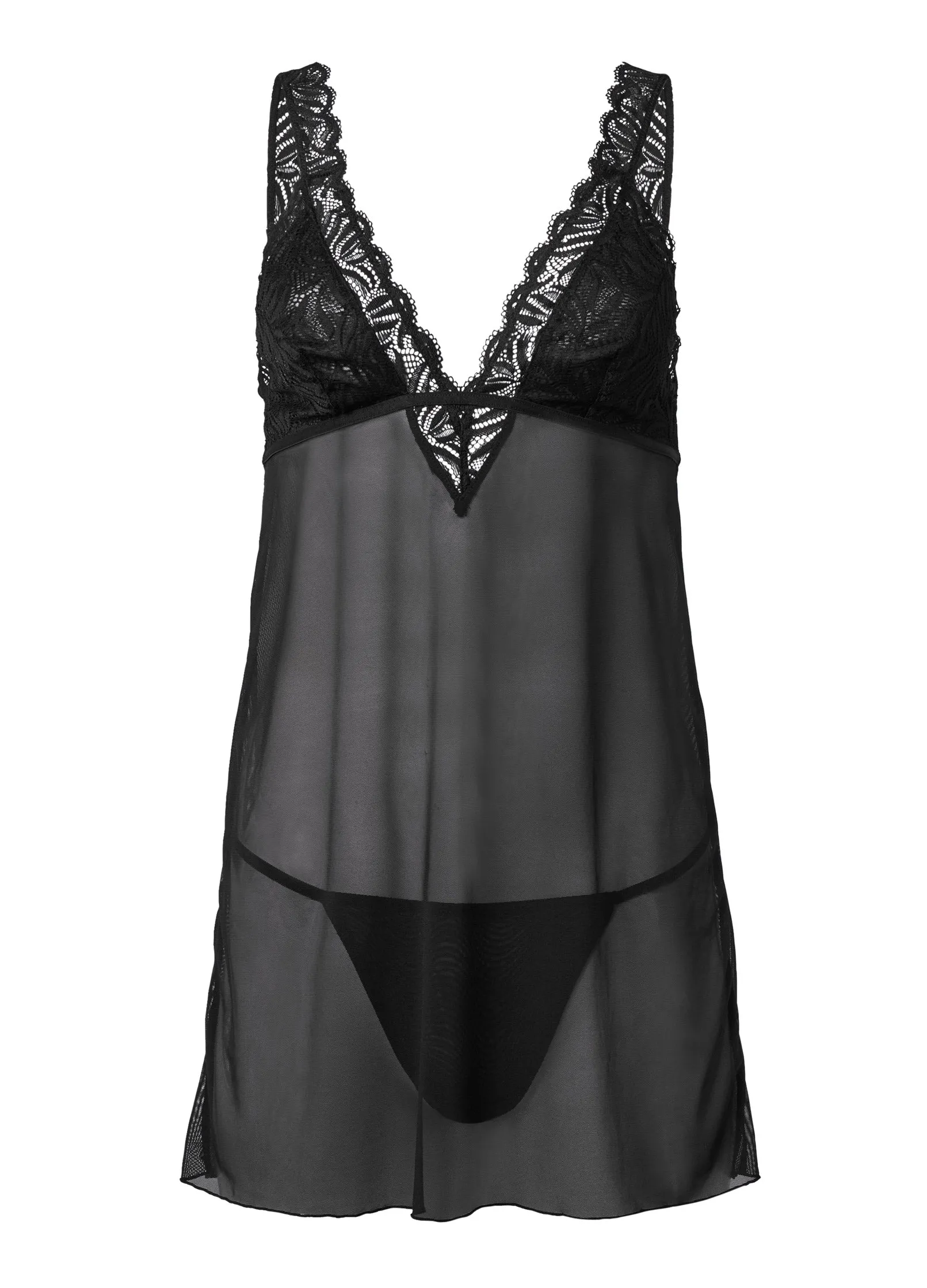 Open Back Chemise - Black sold by VENUS product image thumbnail 5