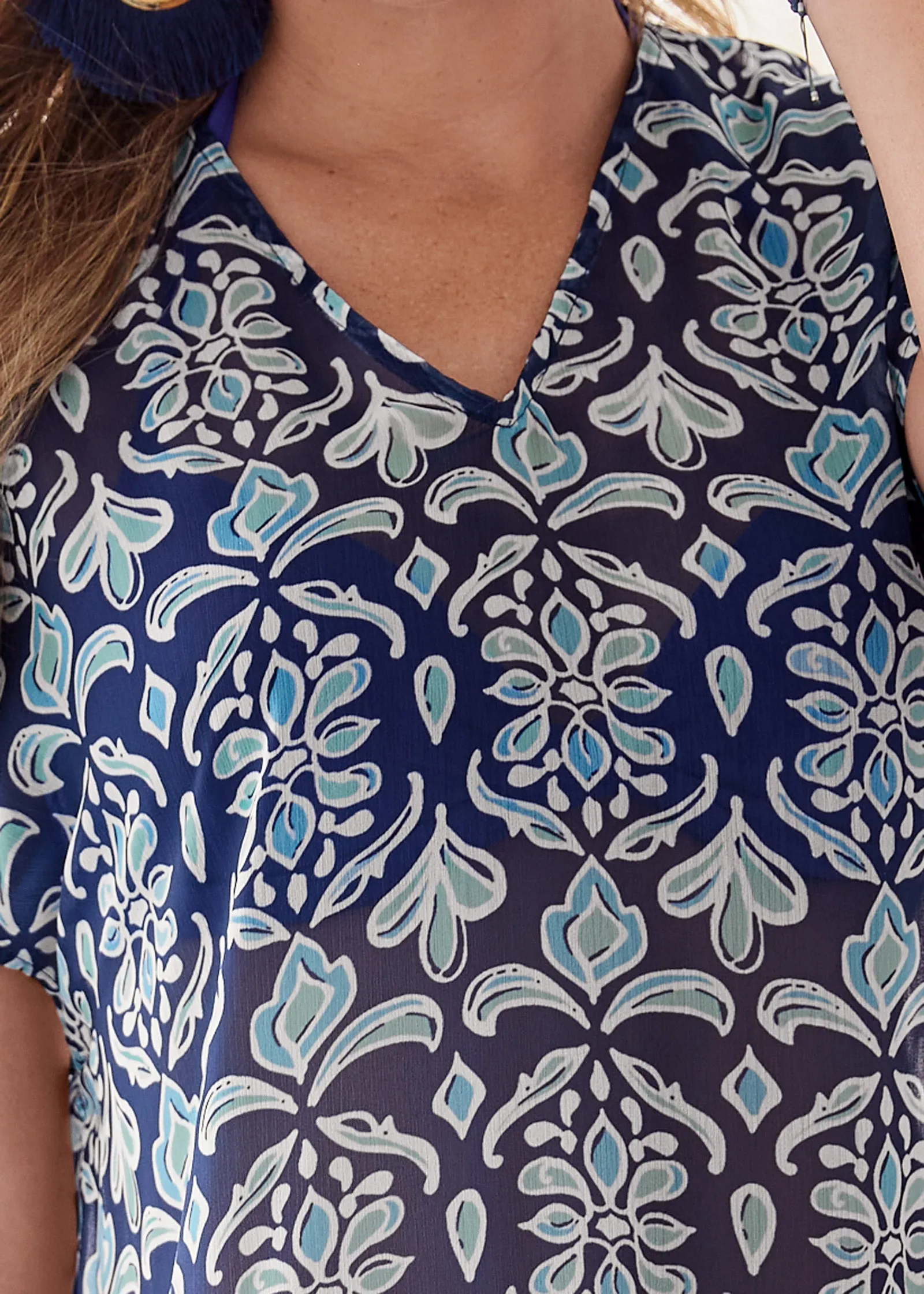 Ruffle Hem Tunic - Island Jewels sold by VENUS product image thumbnail 3