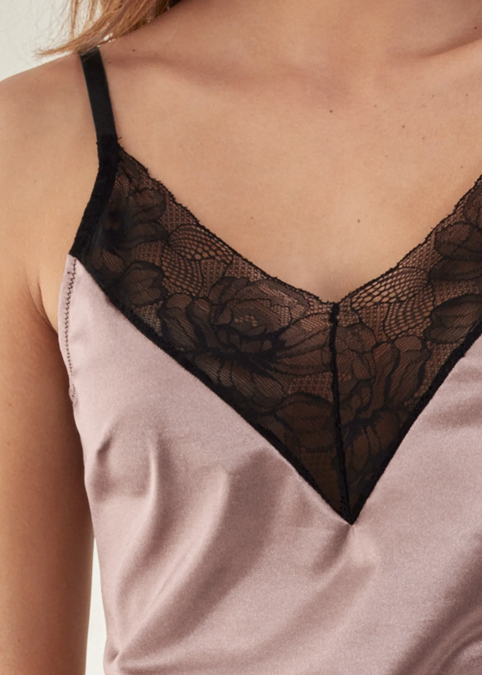 Lace inset slip - Evening Mauve sold by VENUS product image thumbnail 3
