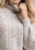 Open Cable Knit Sweater - White Multi sold by VENUS
