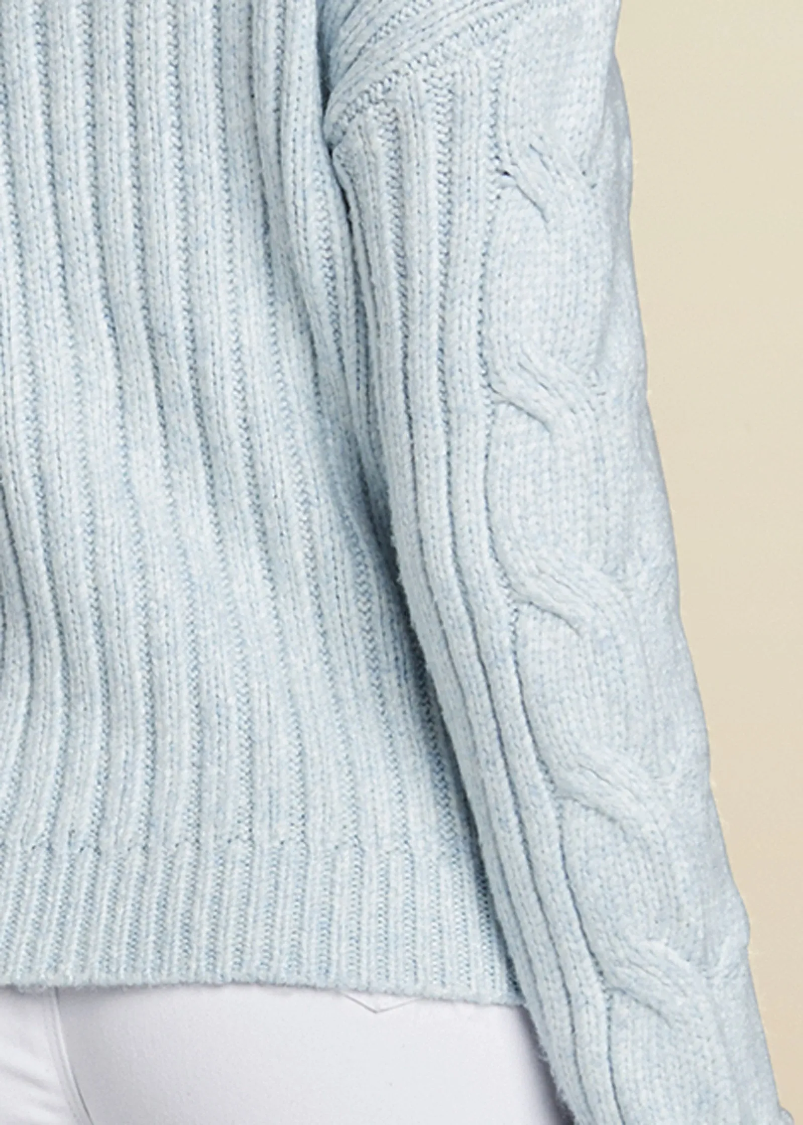 Quarter Zip Sweater - Heathered Blue sold by VENUS product image thumbnail 4