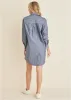 Shirt Dress - Navy Combo sold by VENUS