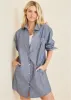 Shirt Dress - Navy Combo sold by VENUS