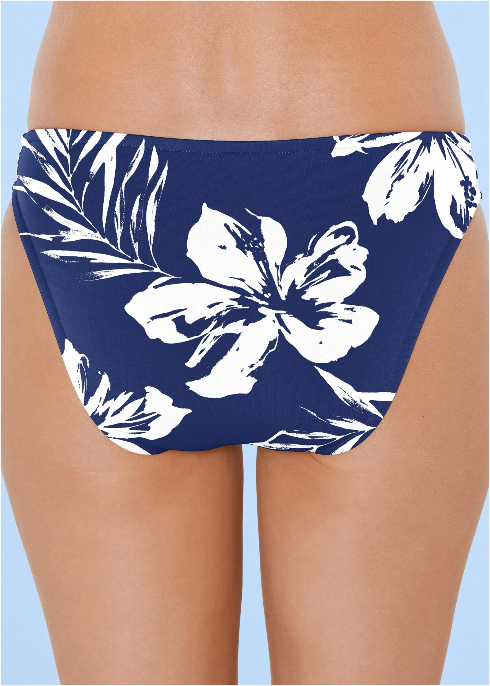 Bali Classic Scoop Front - Navy Blue Hibiscus sold by VENUS product image thumbnail 4