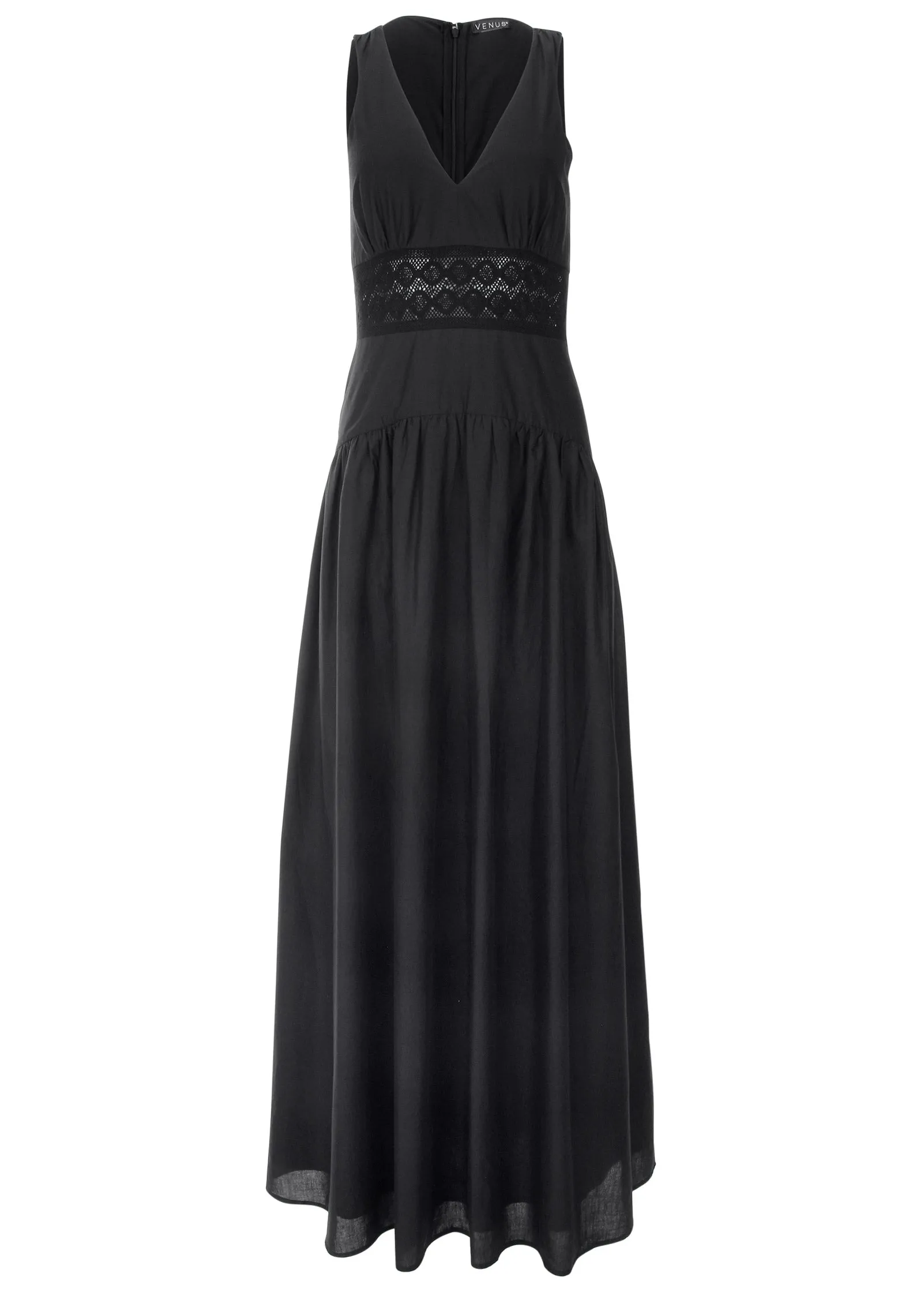V-Neck Maxi Dress - Black sold by VENUS product image thumbnail 3