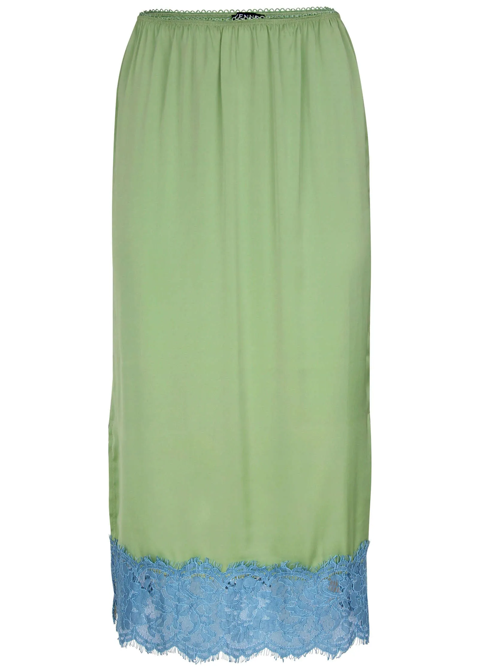 Satin lace trim midi skirt - Basil sold by VENUS product image thumbnail 4