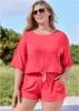 Short Sleeve Cover-Up - Sunset Pink sold by VENUS