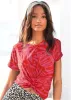 Knot Twist Tee - Pink & Red sold by VENUS