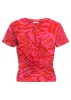 Knot Twist Tee - Pink & Red sold by VENUS