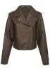 Distressed Leather Jacket - Distressed Brown sold by VENUS