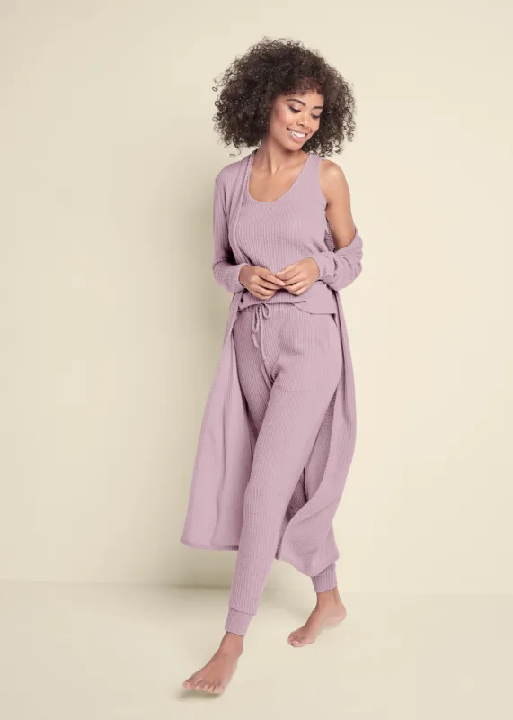 Cozy Waffle 3-Piece Set - Mauve sold by VENUS