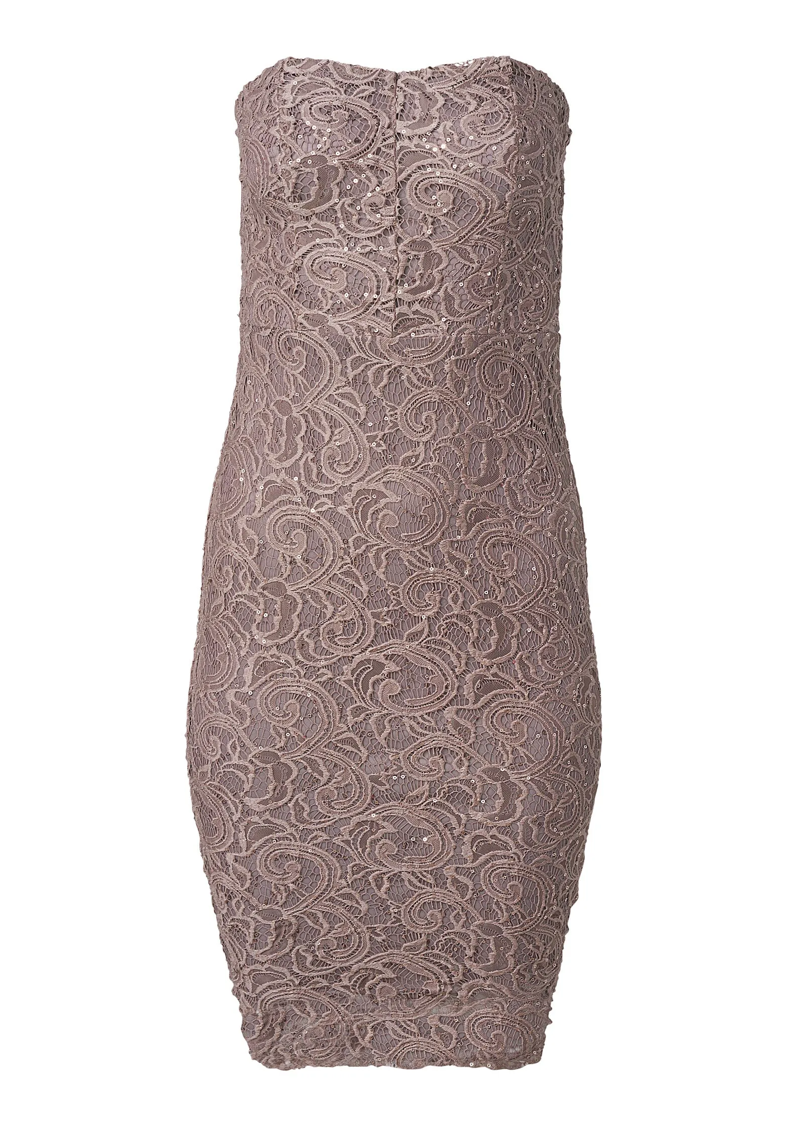 Strapless Lace Dress - Mocha sold by VENUS product image thumbnail 5