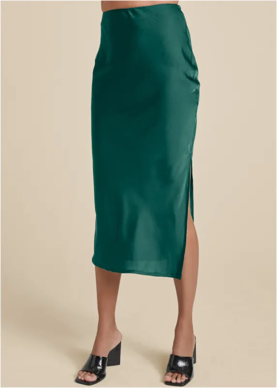 Slip Skirt - Green sold by VENUS