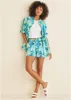 Printed Button Down Top - Botanical Beauty sold by VENUS