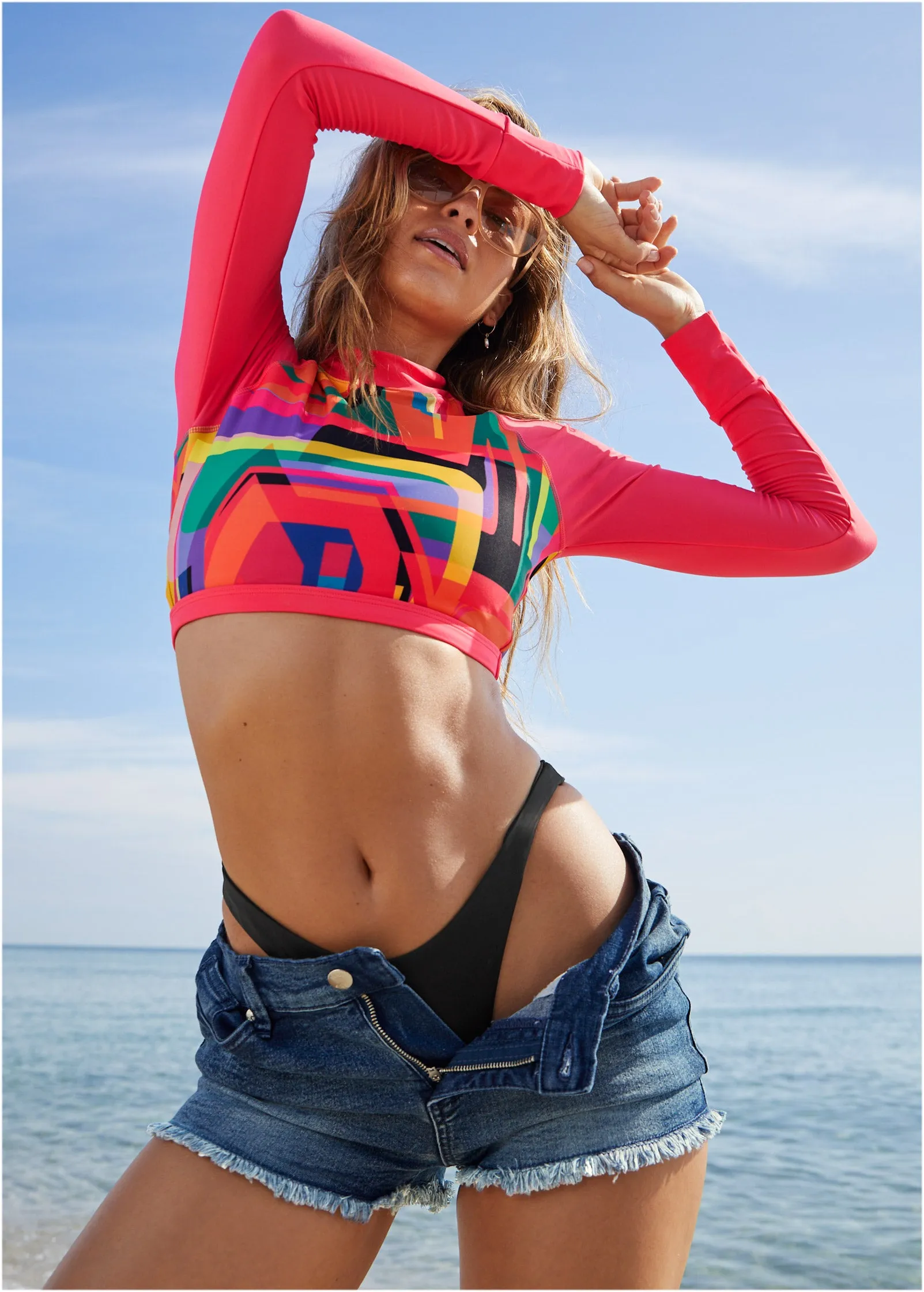 Blanc Sport Long Sleeve Top - Rising Sun sold by VENUS product image thumbnail 3