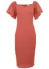 Sweetheart midi dress - Burnt Orange sold by VENUS