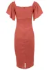 Sweetheart midi dress - Burnt Orange sold by VENUS