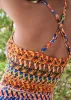 Ruched Side Halter Tankini - Island Stripes sold by VENUS
