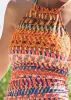 Ruched Side Halter Tankini - Island Stripes sold by VENUS