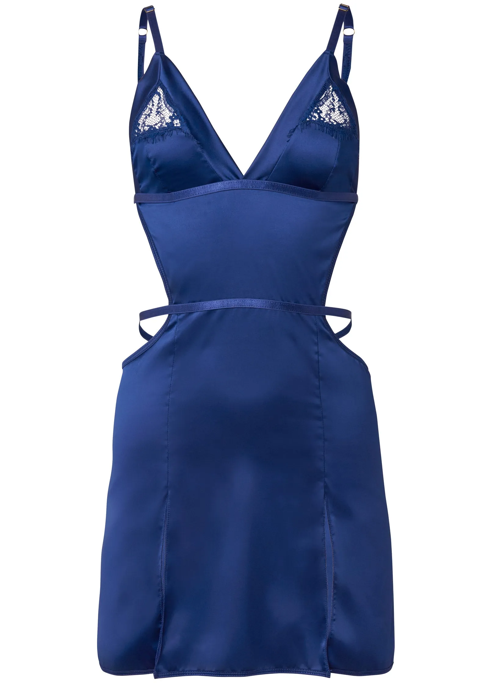 Sexy Satin Chemise - Navy sold by VENUS product image thumbnail 5