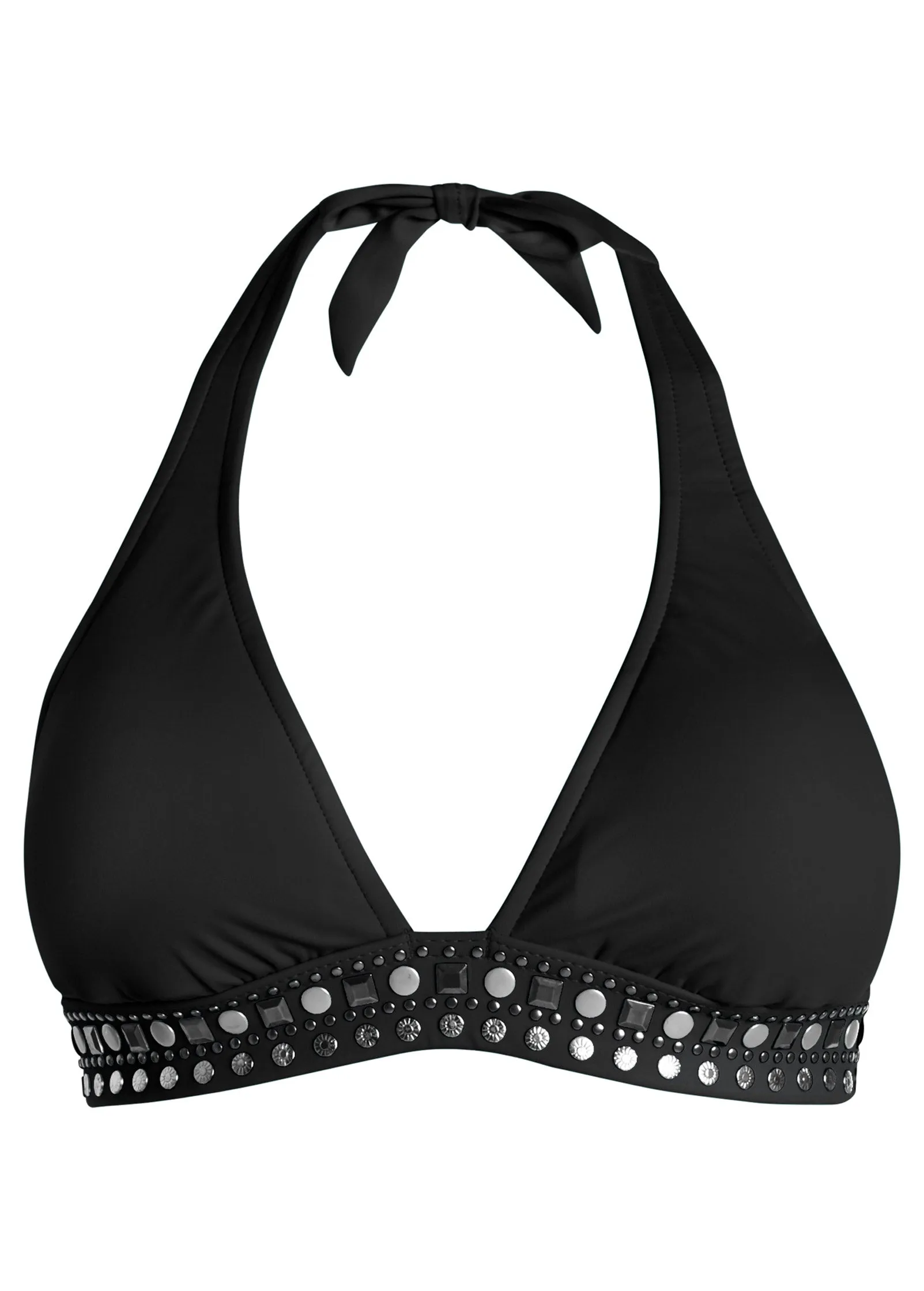 Embellished Halter Top - Black Beauty sold by VENUS product image thumbnail 5
