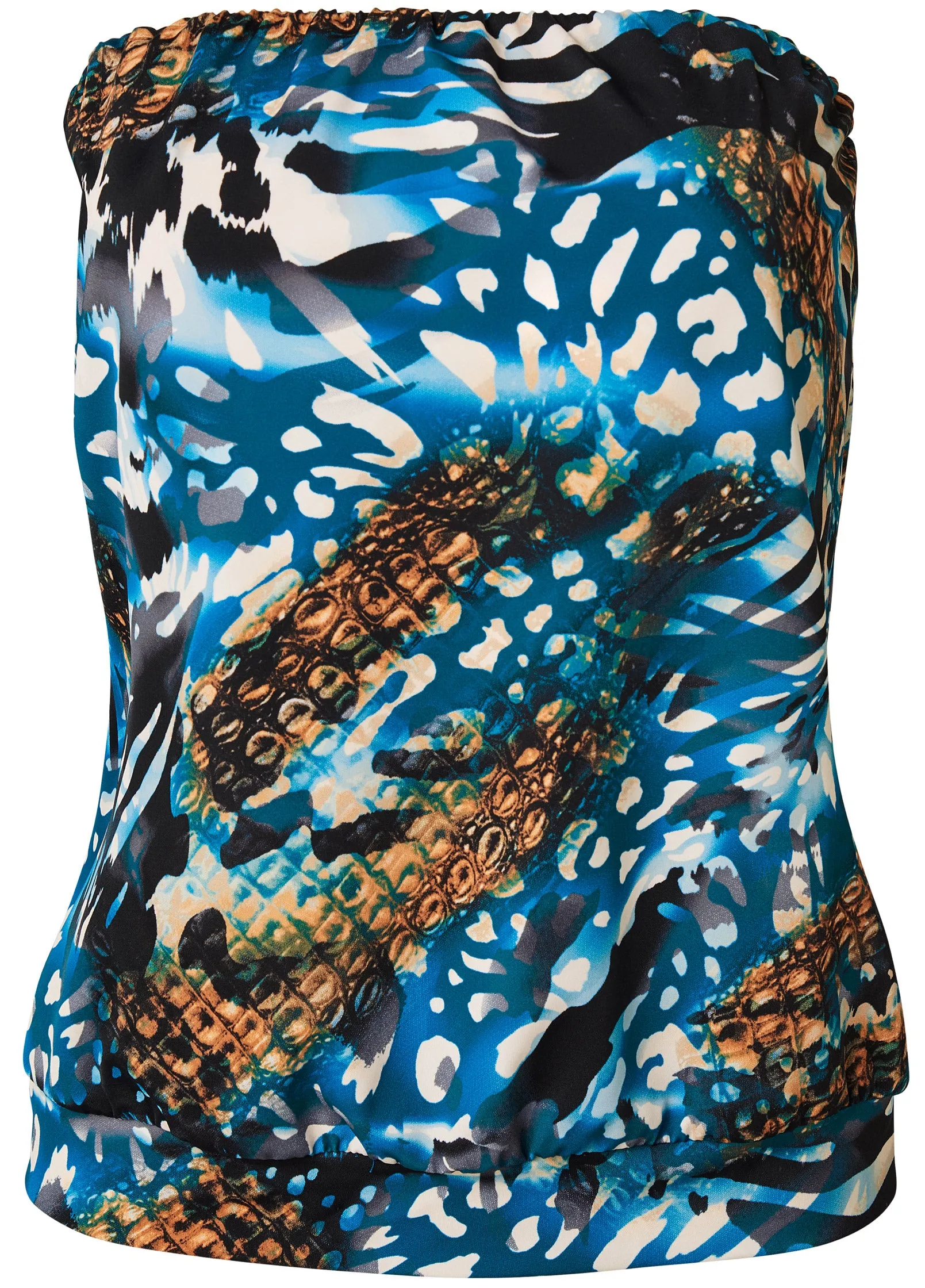 Blouson Bandeau Tankini Top - Safari Splash sold by VENUS product image thumbnail 5