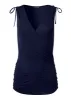 Surplice Tank Top - Navy sold by VENUS