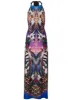 Jungle Party Halter Dress - Purple Multi sold by VENUS