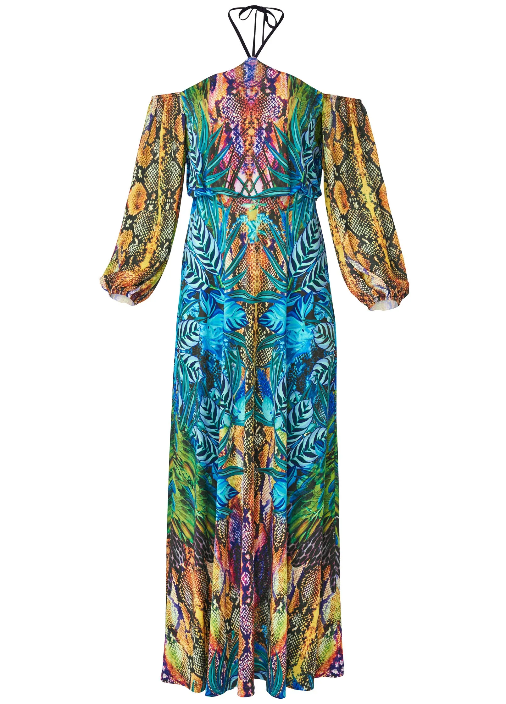 Printed Maxi Dress - Blue Multi sold by VENUS product image thumbnail 5