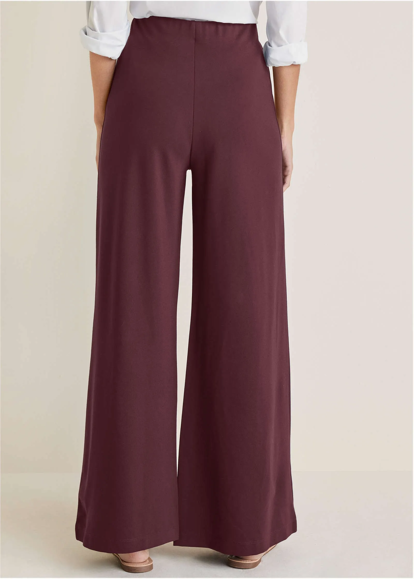 Diana Wide Leg Pants - Wine sold by VENUS product image thumbnail 2