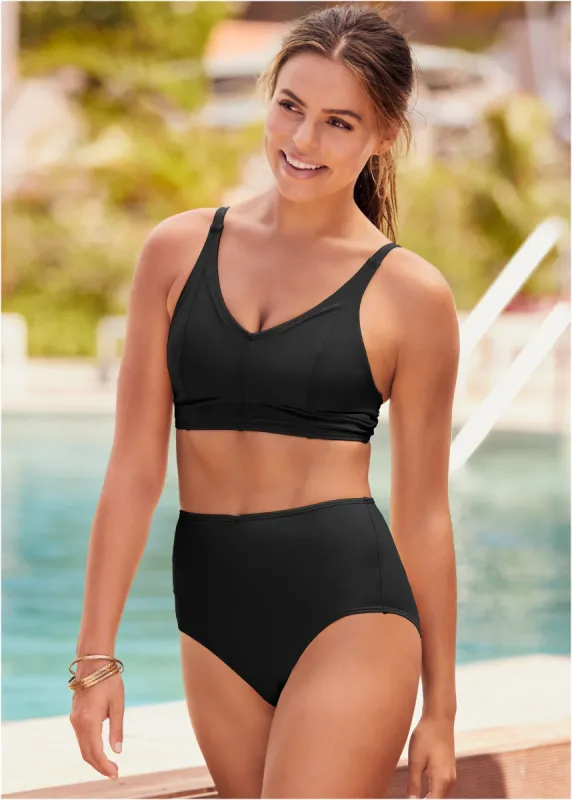 Slimming Chic High-Waist Bottom - Black Beauty sold by VENUS