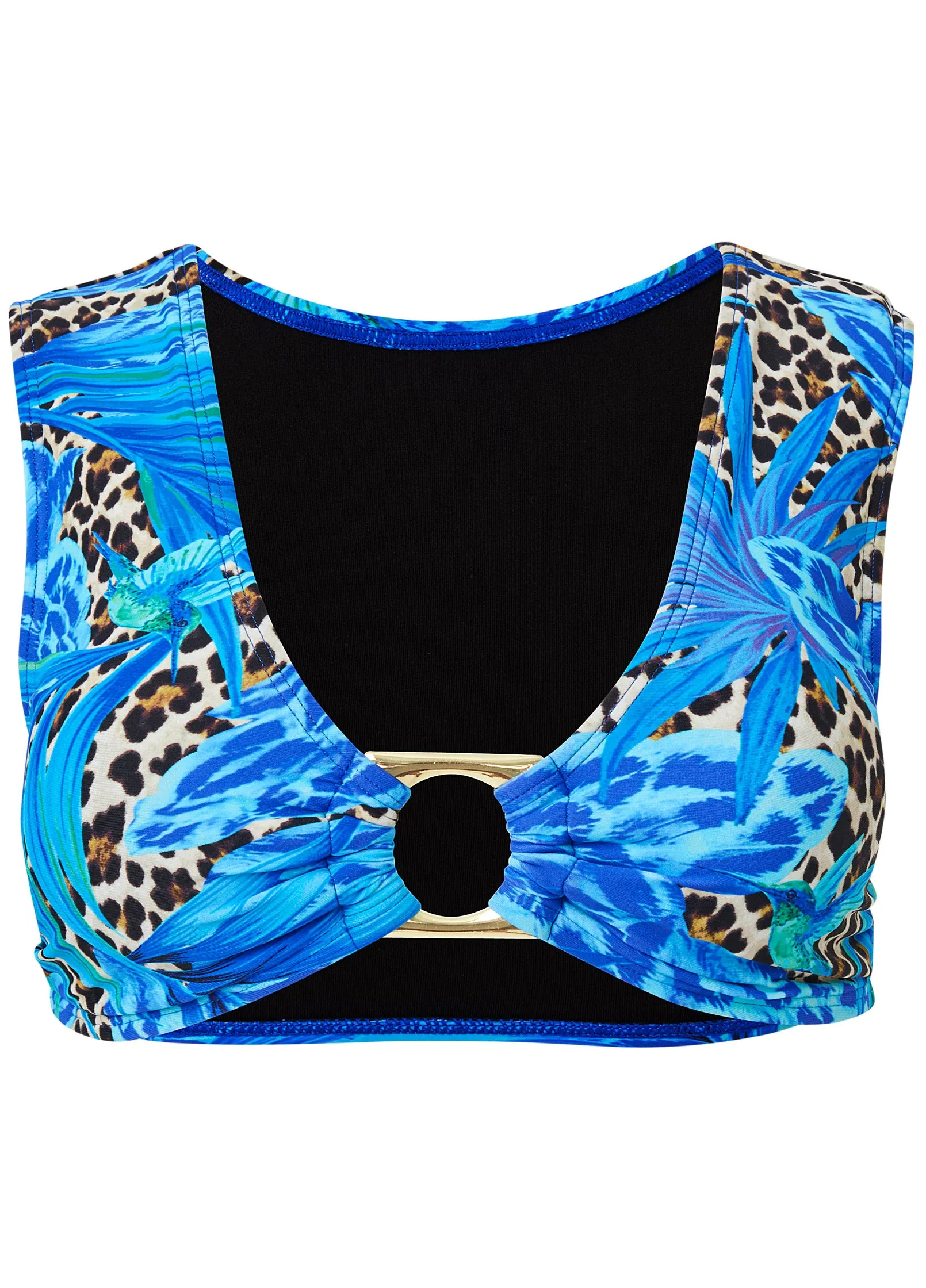 Sharkbite Hem Tankini Top - Hawaiian Floral sold by VENUS product image thumbnail 2