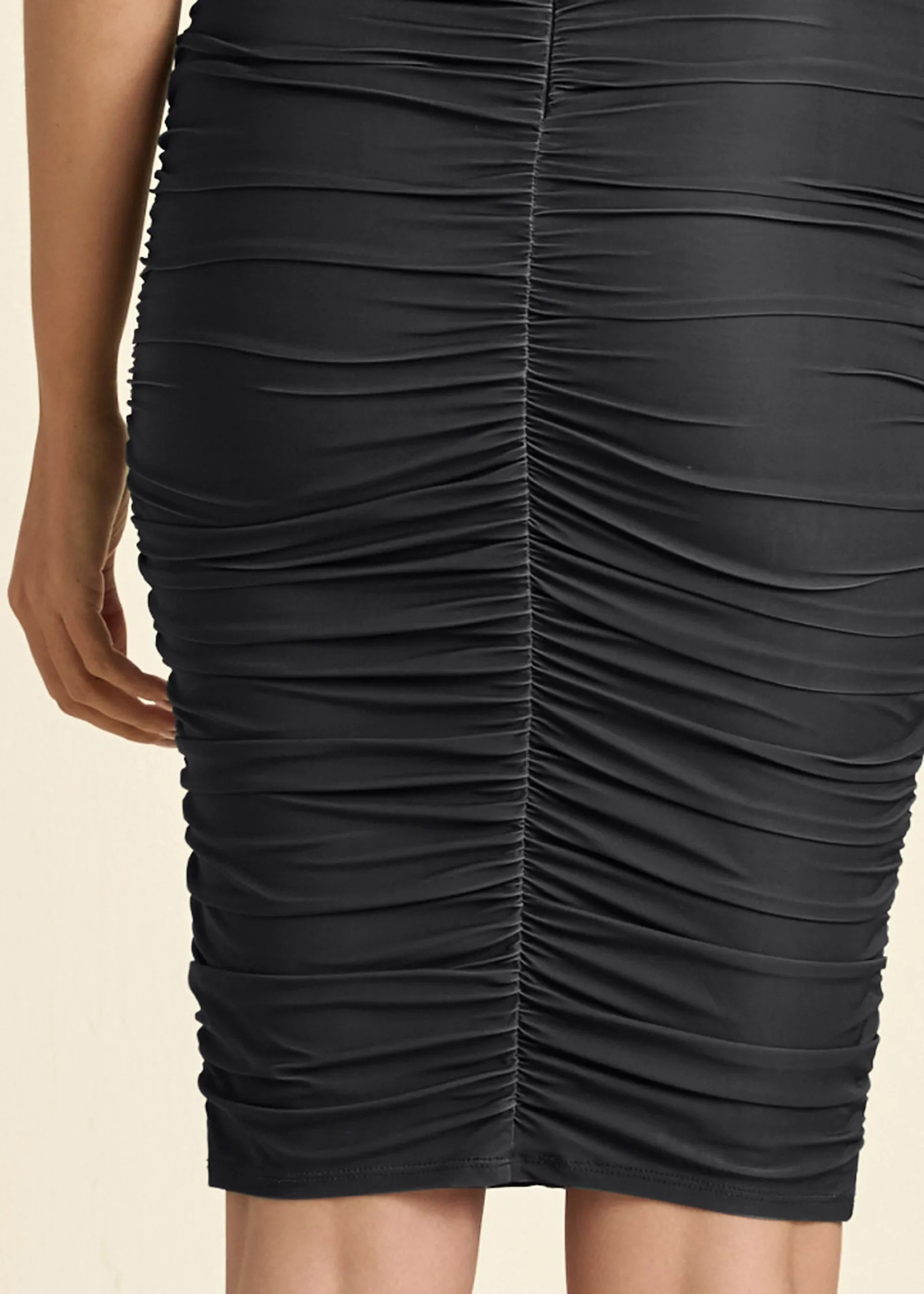 Ruched Mini Dress - Black sold by VENUS product image thumbnail 4