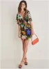 Printed Tie Mini Dress - Viva La Vida sold by VENUS