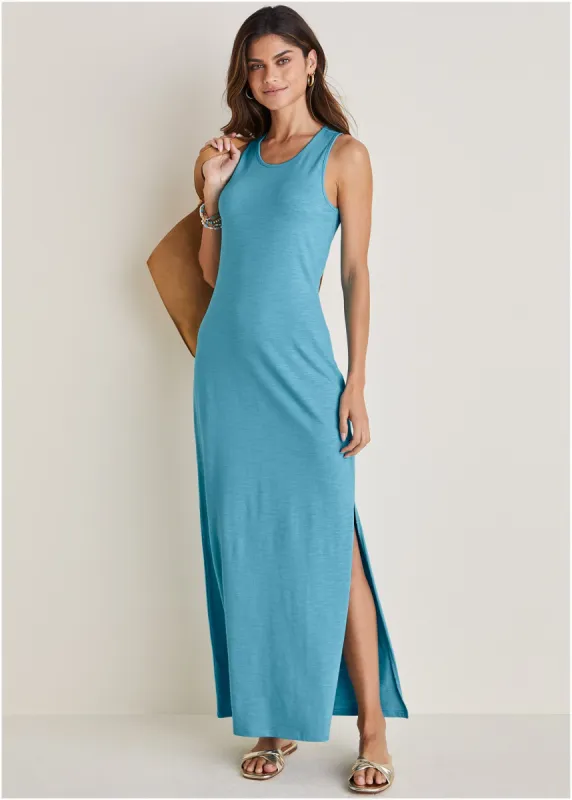 Tank Maxi Dress - Blue sold by VENUS