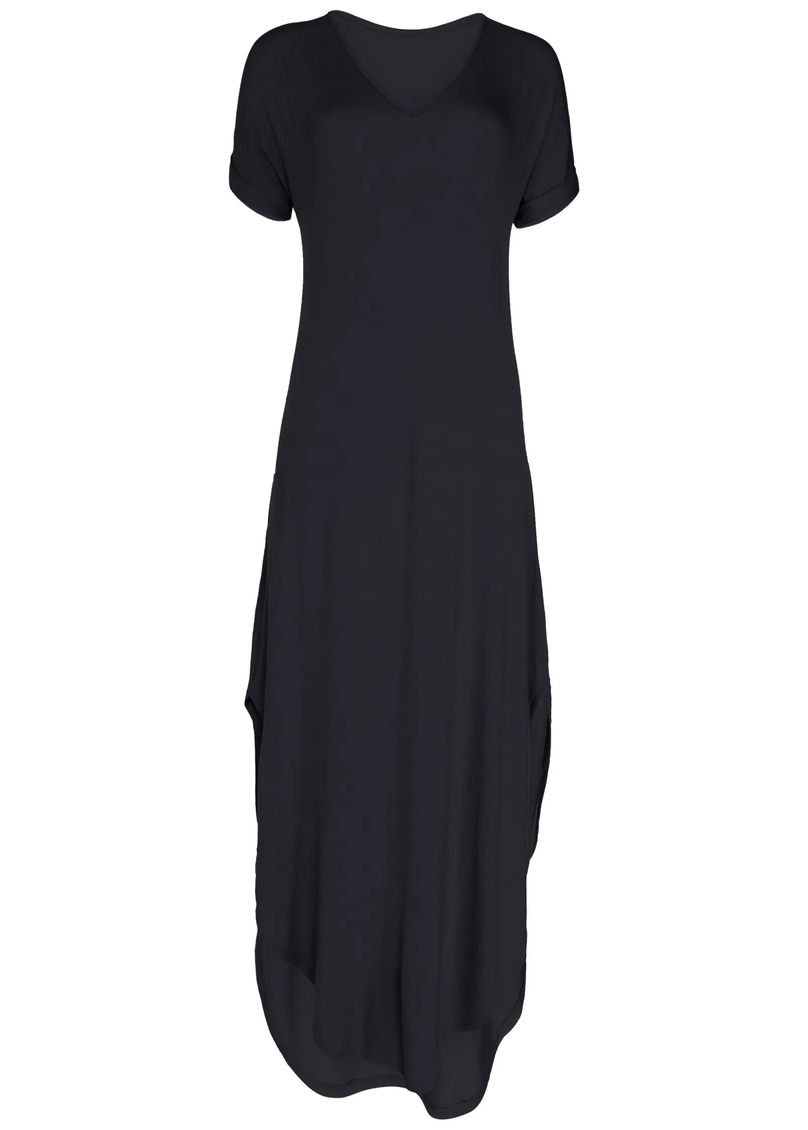 Casual T-Shirt Maxi Dress - Black sold by VENUS product image thumbnail 5