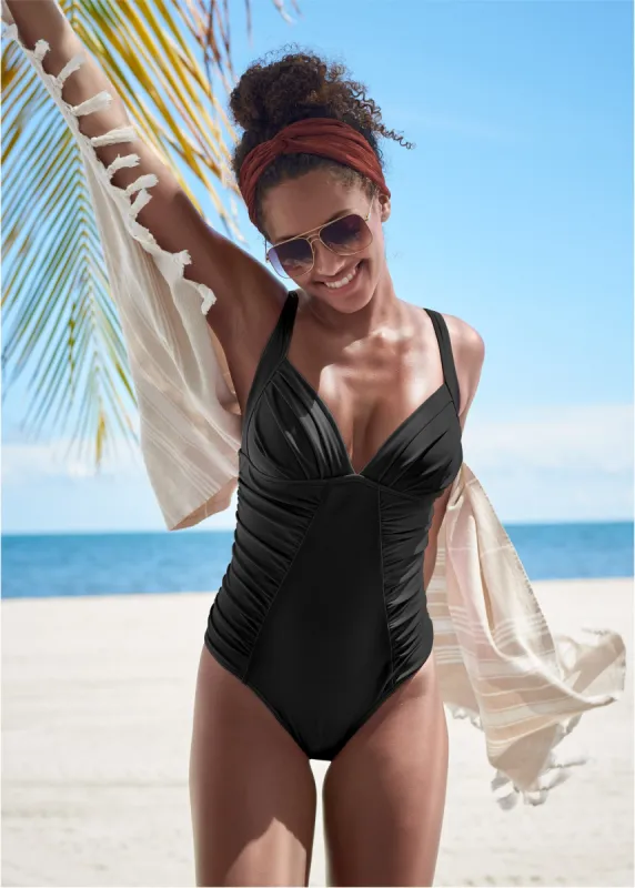 Ruched One-Piece - Black Beauty made by VENUS