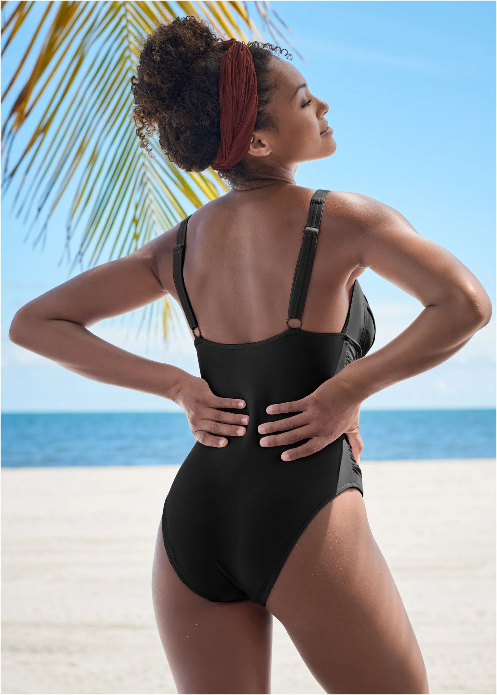 Ruched One-Piece - Black Beauty sold by VENUS product image thumbnail 2