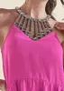 Embellished Neckline Top - Fuchsia sold by VENUS