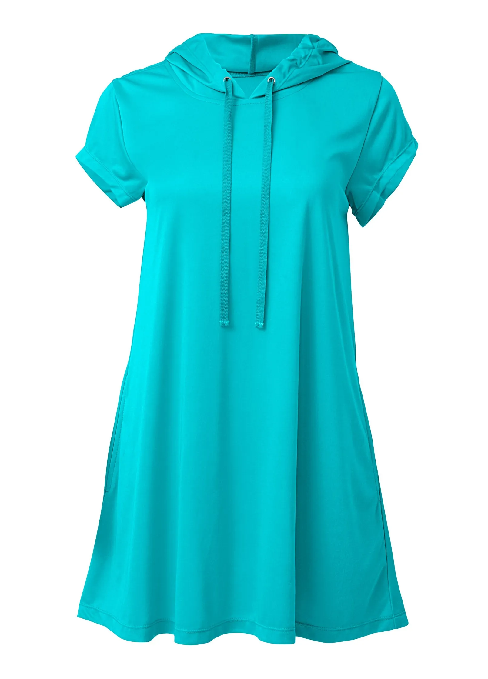 Hoodie Dress Cover-Up - Aqua Reef sold by VENUS product image thumbnail 5