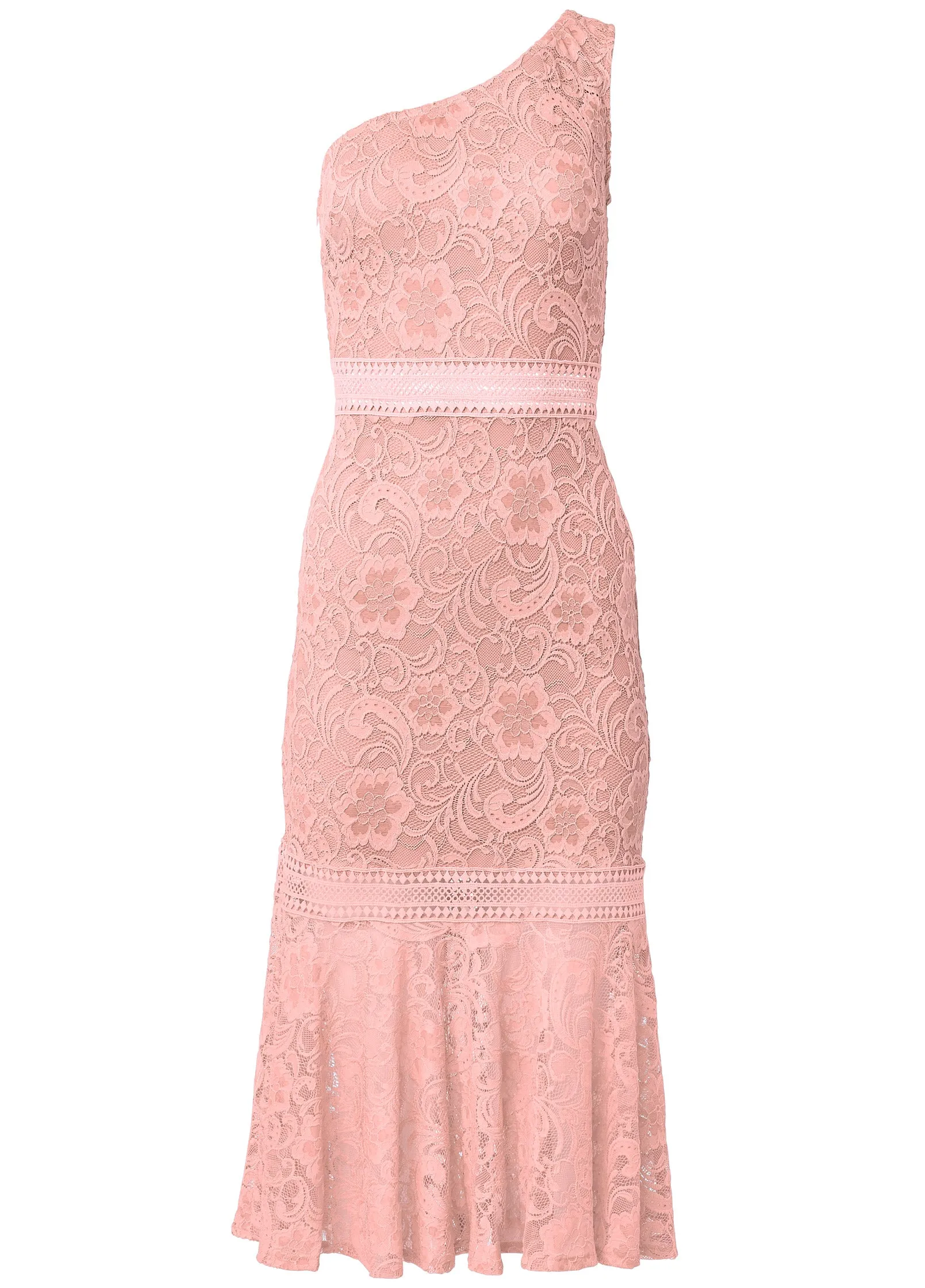 One-Shoulder Lace Dress - Blush sold by VENUS product image thumbnail 5