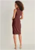 Tie Front Midi Dress - Auburn sold by VENUS