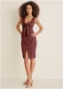 Tie Front Midi Dress - Auburn sold by VENUS