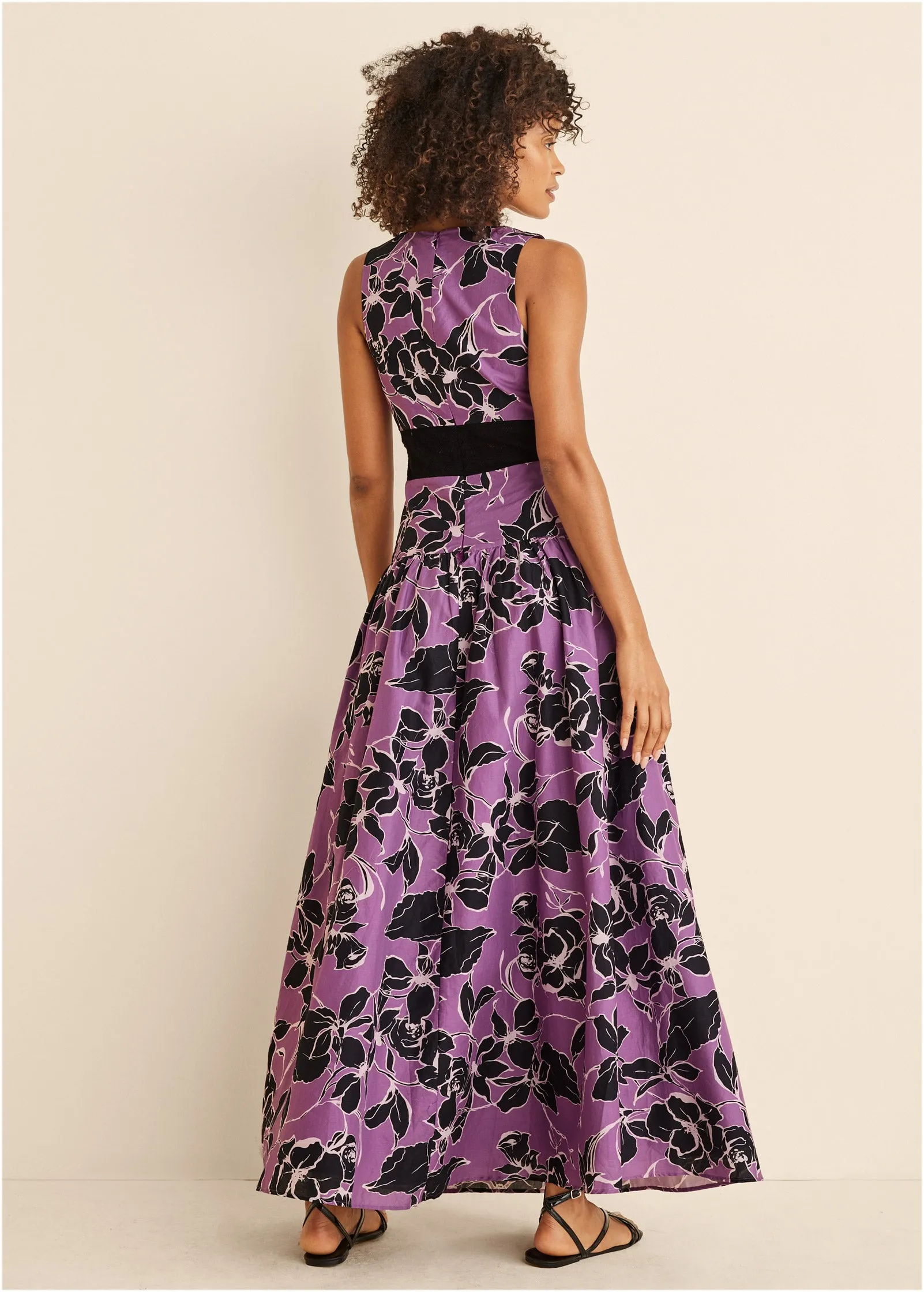 V-Neck Maxi Dress - Daffodil Floral sold by VENUS product image thumbnail 2