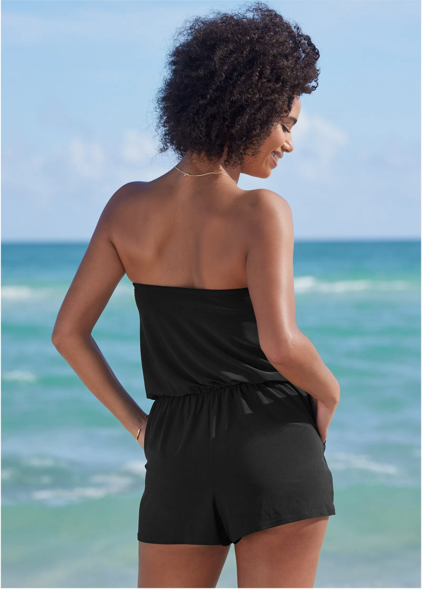 Bandeau romper one-piece - Black Beauty sold by VENUS product image thumbnail 2