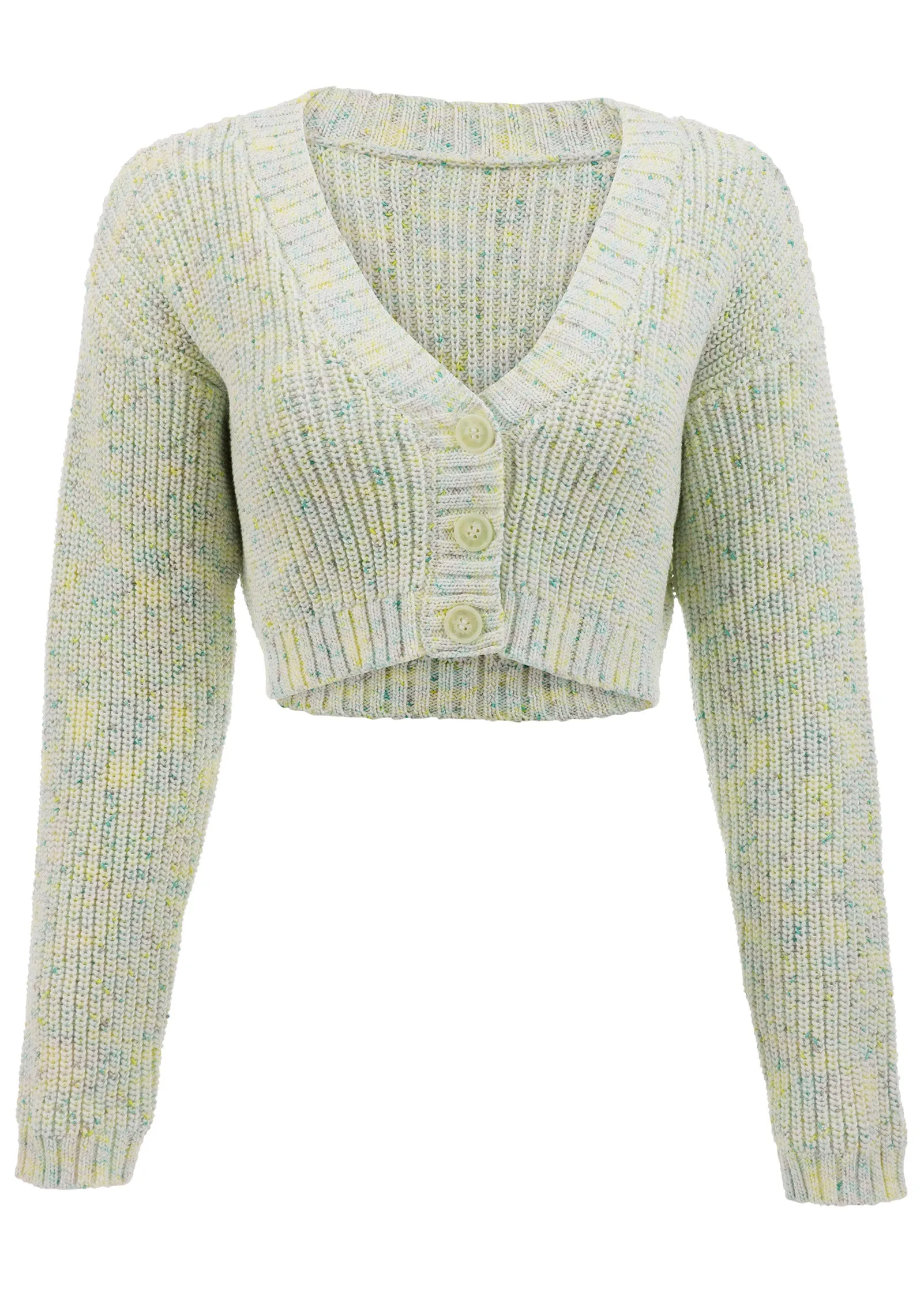 Marled Crop Cardigan - Multi Color sold by VENUS product image thumbnail 4