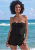 Bandeau romper one-piece - Black Beauty sold by VENUS