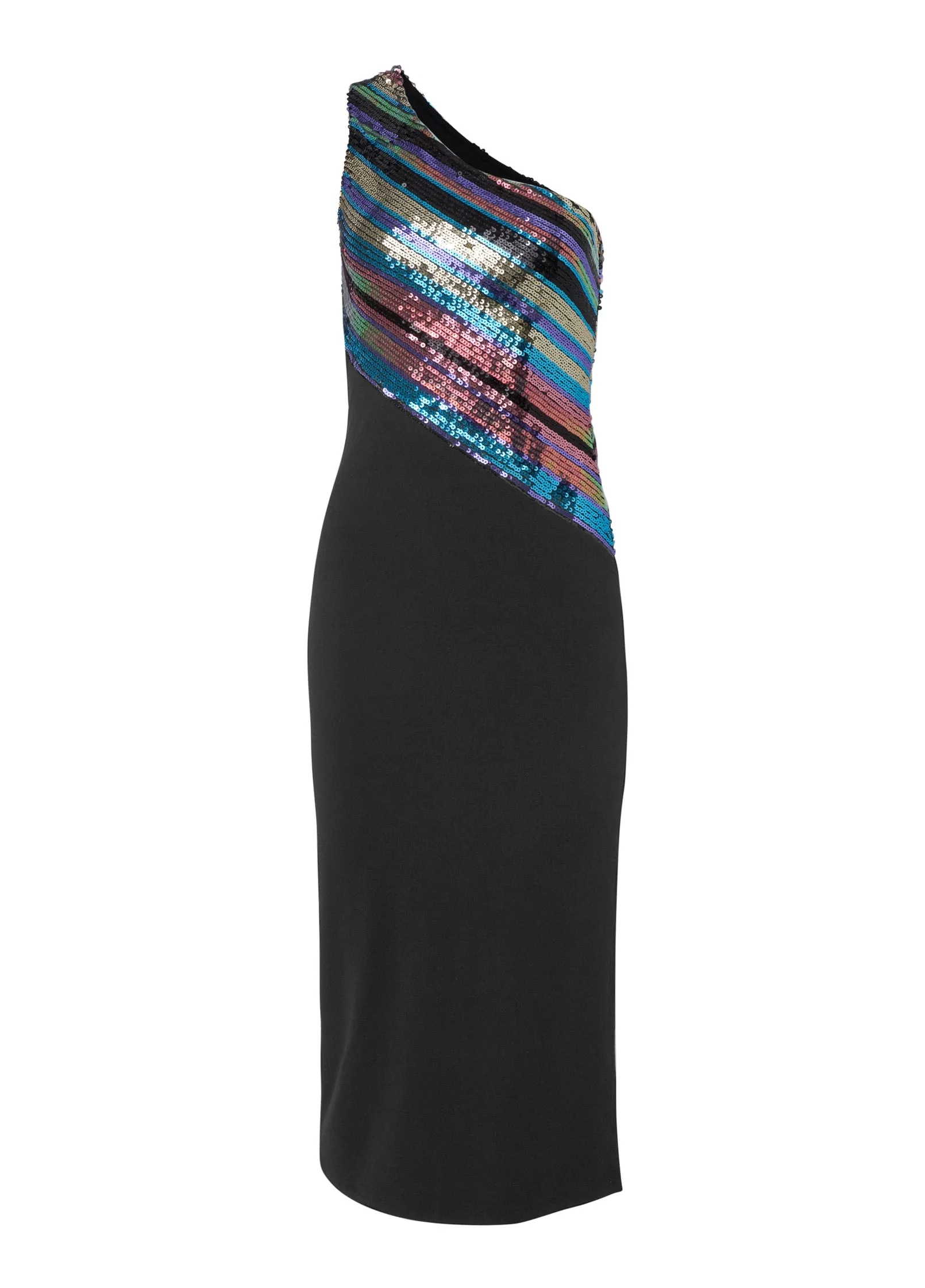 Sequin One-Shoulder Dress - Black Multi sold by VENUS product image thumbnail 5