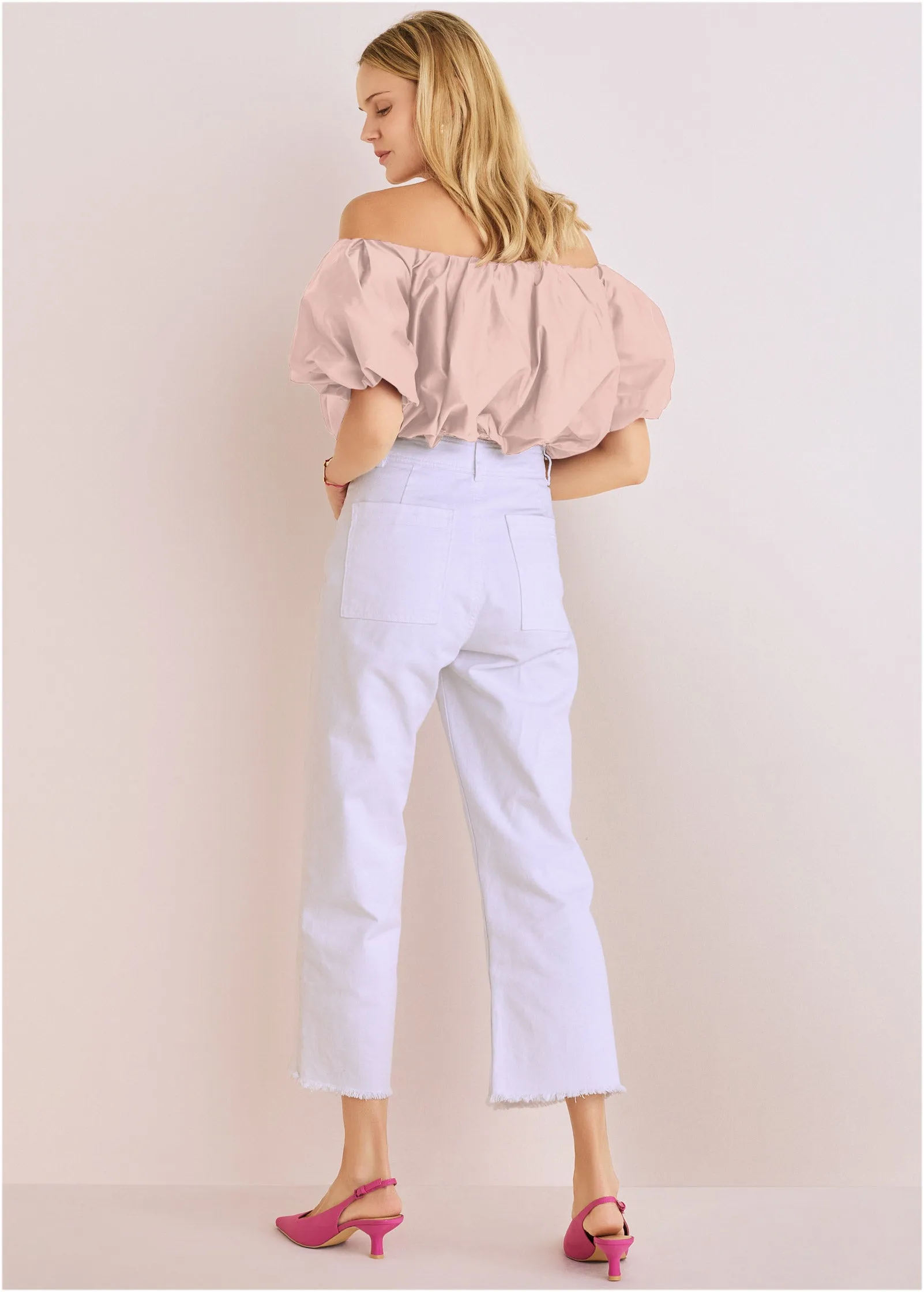 Bubble Crop Top - Blush sold by VENUS product image thumbnail 2