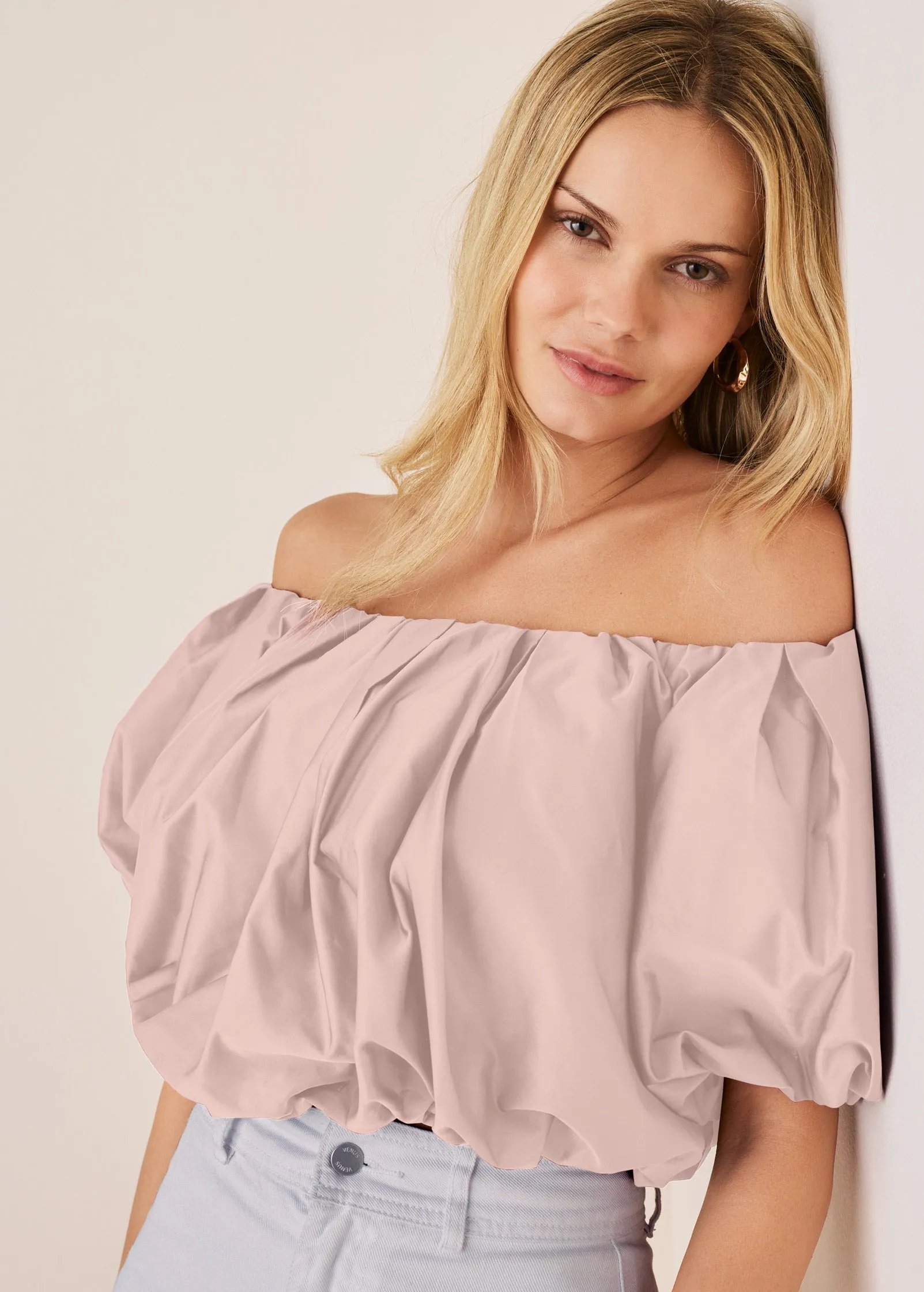 Bubble Crop Top - Blush sold by VENUS product image thumbnail 3